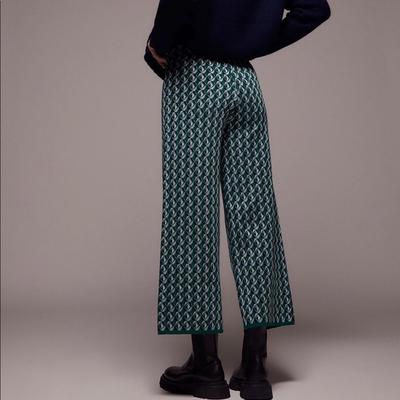 NWT Zara Knit Geometric pants - Picture 2 of 5